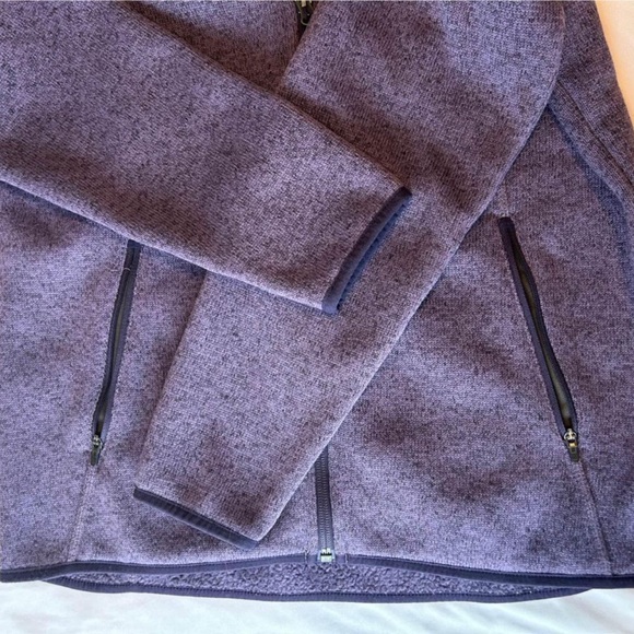 LL Bean Fleece Zip-up in Iris Mauve, Size S Pet - Picture 5 of 5
